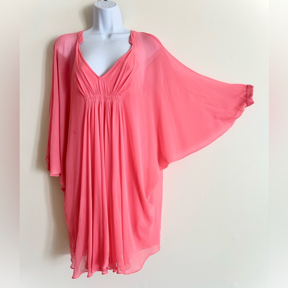 DVF sheer pink Dress / Size XS